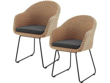 Cody Rotan Tuinstoelen - Kuipstoelen - Inclusief kussens -, Huis en Inrichting, Verzenden, Nieuw