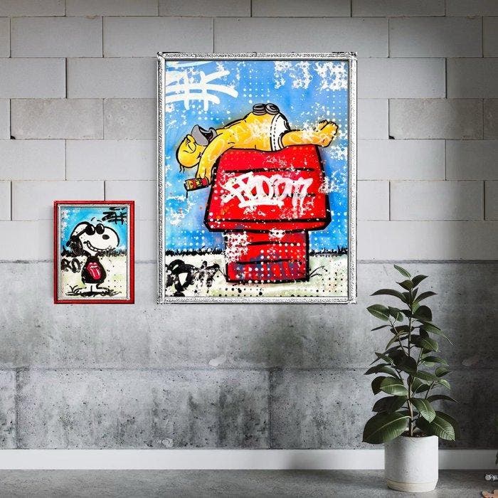 Moabit - Homer Simpson VS Snoopy X Heavy Sleepover /Diptych/, Antiek en Kunst, Kunst | Designobjecten