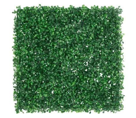 VidaXL hek met kunstheester, groen, 6 x 50 x 50 cm, Diversen, Overige Diversen, Ophalen