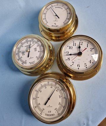 Junghans - Weerstation (4) - Messing, Antiek en Kunst