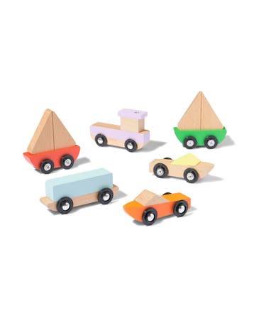 HEMA Houten set boten - 6 stuks, Verzenden, Nieuw