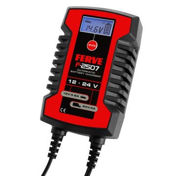 Ferve F-2507 Automatic Battery Charger | 12V/24V 4-8A, Ophalen of Verzenden, Nieuw