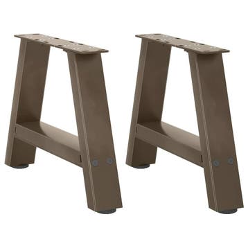 vidaXL Salontafelpoten 2 st A-vormig 30x(30-31) cm staal, Verzenden, Nieuw