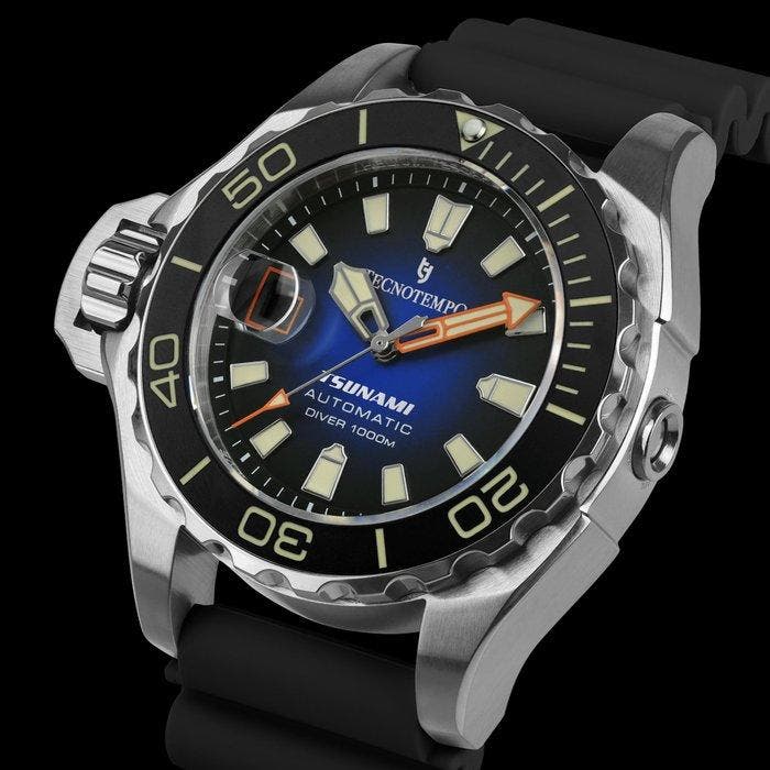 Tecnotempo - Automatic - Professional Diver 1000M Tsunami, Sieraden, Tassen en Uiterlijk, Horloges | Heren