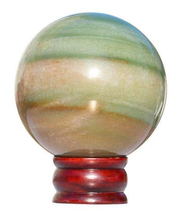 Exclusieve 115 mm groene aventurijnbol – 2,09 kg Stone of