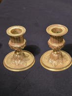 Kandelaar - Verguld brons - H : 10 cm