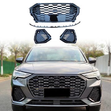 Grille With Fog Lamp Covers Voor Audi Q3/Q3 S Line F3 (SUV &, Ophalen of Verzenden, Nieuw