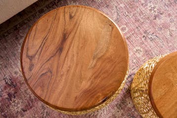 Set van 2 filigrane design salontafels ABSTRACT LEAF goud, Huis en Inrichting, Tafels | Salontafels, Ophalen of Verzenden, Nieuw