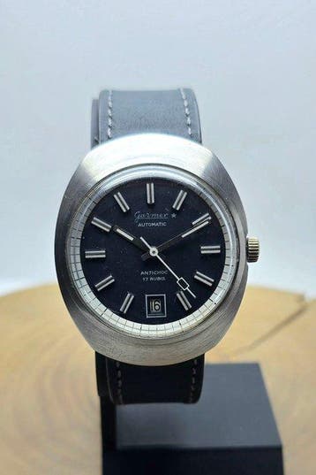 Garmex - Automatic Date – 37mm – UFO Cushion Case –1970s -, Sieraden, Tassen en Uiterlijk, Horloges | Heren, Nieuw