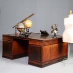 Art Deco Herenkamer zeer groot bureau n boekenkast Pander ca, Antiek en Kunst, Ophalen of Verzenden