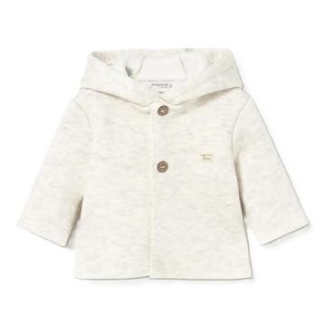 Mayoral baby Hooded Jacket - Cream - 50 (0-1 maanden), Ophalen of Verzenden, Nieuw