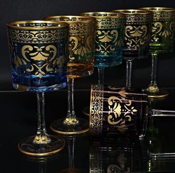 Artemisia - Drinkset - Arno Vino - Kristal, gouden zecchino