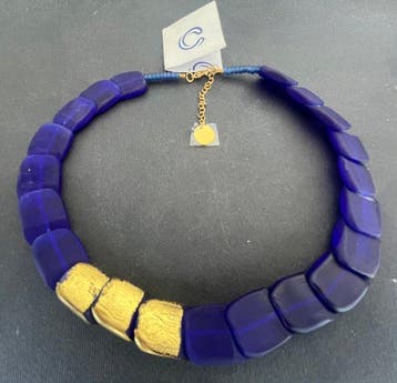24 karaat - Geel goud, Murano - Halsketting