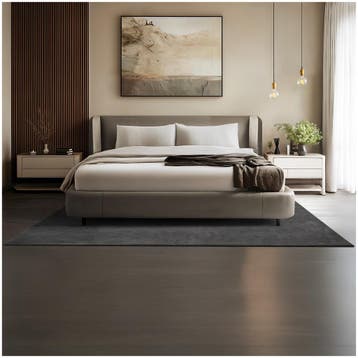 Kortpolig vloerkleed Soft Zone - 160 x 230 cm, antraciet, Verzenden, Nieuw