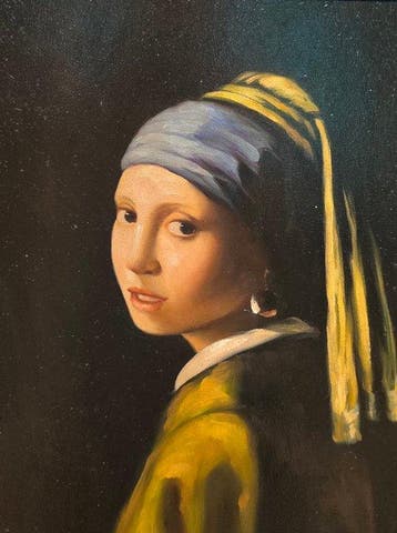Europese school (XX) - La ragazza con orecchino di perla, da