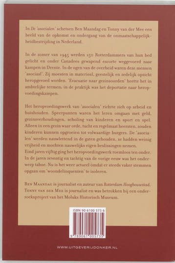 ASOCIALEN 9789061005735 T. van der Mee, Boeken, Geschiedenis | Stad en Regio, Verzenden, Zo goed als nieuw, T. van der Mee