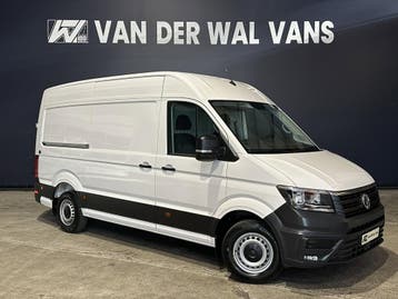 Volkswagen Crafter 2.0 TDI 141pk L3H3 L2H2 Euro6 Airco | Nav, Stof, Gebruikt, Volkswagen, Wit