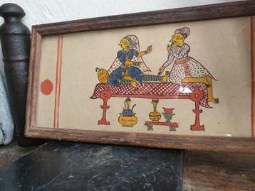 Romantische scène - India - 18e eeuw - 19e eeuw