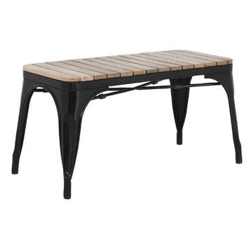 Bolero Bank | Latten Mangohout | Zwart 850 mm (2 stuks), Verzenden, Nieuw in verpakking