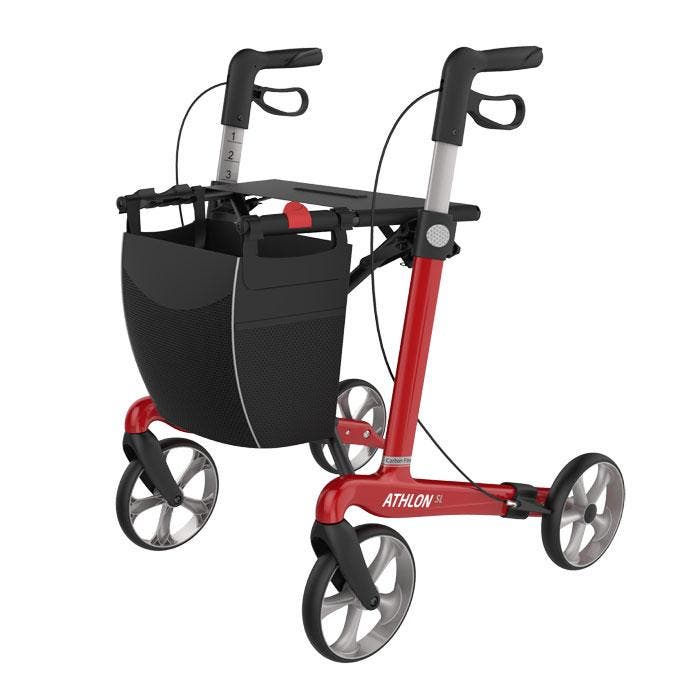 Rehasense Rollator Athlon Carbon Fiber frame, rood, Diversen, Verpleegmiddelen, Ophalen of Verzenden