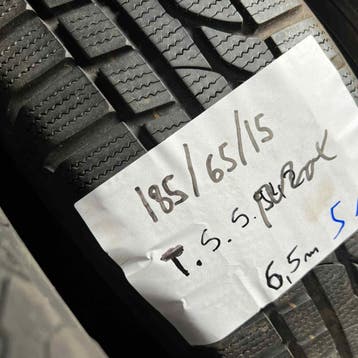 2 x Toyo Proxes 185-65-15 Winterbanden 6,5mm, Auto-onderdelen, Gebruikt, 15 inch, Band(en), Personenwagen