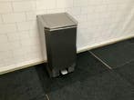 Afvalton 60-liter roestvrijstaal met zakhouderring, Ophalen of Verzenden, Nieuw zonder verpakking, RVS Meubilair