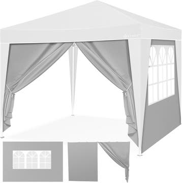 KESSER® Zijwand voor paviljoen - 3x3m - Grijs, Tuin en Terras, Partytenten, Verzenden, Zo goed als nieuw