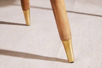 Massief houten salontafel GATSBY 110 cm bruin goud mango, Ophalen of Verzenden, Nieuw