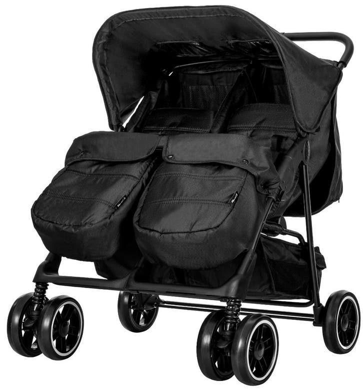Lorelli Twin Black Duowagen incl. Luiertas, Kinderen en Baby's, Buggy's, Nieuw, Verzenden