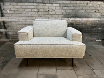 Cartel Living Naso - Tweezitsbank - Fauteuil - Ongebruikt, Ophalen of Verzenden, Zo goed als nieuw, Stof, 75 tot 100 cm