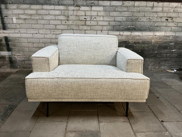 Cartel Living Naso - Tweezitsbank - Fauteuil - Ongebruikt, Huis en Inrichting, Fauteuils, 75 tot 100 cm, Zo goed als nieuw, 125 cm of meer
