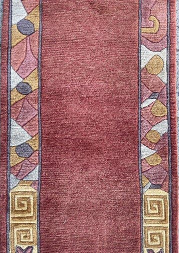Nepal Art deco loper - Gereinigd - handgeknoopt - wol -, Nieuw