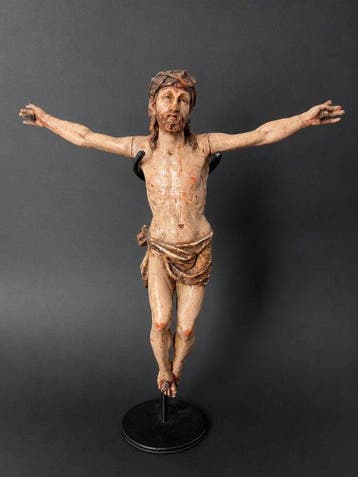 Crucifix - Polychroom hout - 1750-1800 - Corpus Christi