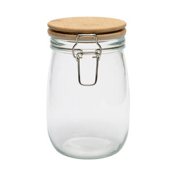 BrandNewCake Weckpot met Bamboe Deksel 1000ml, Verzenden, Nieuw