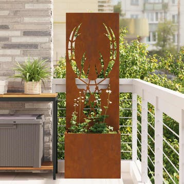 vidaXL Tuin Privacy Screen Roestig 50 x 32 x 150 cm, Verzenden, Nieuw