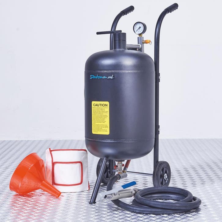 Datona Mobiele straalketel - 45 liter + 100 kg straalgrit, Doe-het-zelf en Verbouw, Overige Doe-het-zelf en Verbouw, Nieuw, Ophalen of Verzenden