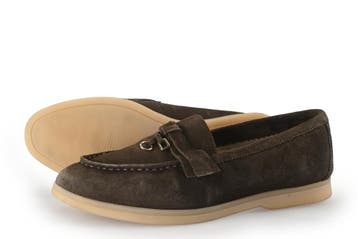 Nelson Loafers in maat 40 Bruin, Kleding | Dames, Schoenen, Bruin, Verzenden, Overige typen, Zo goed als nieuw