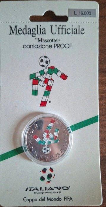 Coppa del Mondo FIFA - 1990 - Medaille, Aandenken aan een, Nieuw