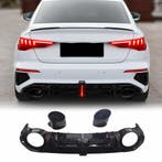 LED Diffuser With Black Exhaust Tips Voor Audi A3 S Line/S3, Auto-onderdelen, Ophalen of Verzenden, Nieuw