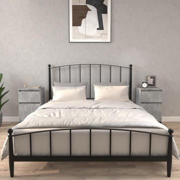 vidaXL Nachtkastjes 2 st 40x35x70 cm betongrijs, Minder dan 45 cm, Verzenden, Nieuw, 70 cm of meer