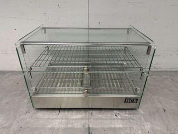 RVS Warmhoudvitrine 50 liter 55,4 cm 230V Horeca, Ophalen of Verzenden, Nieuw in verpakking
