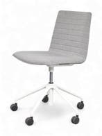 Andreu World vergaderstoel, Flex High Back, grijs-wit, Ophalen of Verzenden, Gebruikt, Zwart
