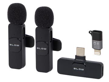 Draadloze microfoon - Met USB-C ontvanger - 2 microfoons, Ophalen of Verzenden, Nieuw
