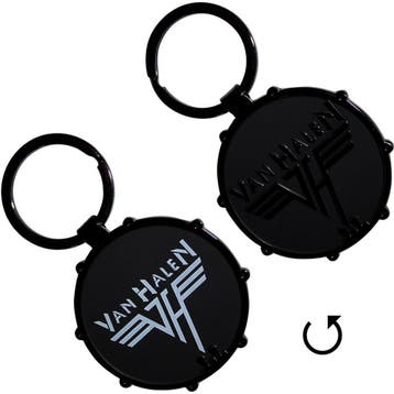 Van Halen Retro Logo Drum Sleutelhanger off. merchandise, Ophalen of Verzenden, Nieuw, Gebruiksvoorwerp