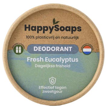 HappySoaps – Natuurlijke Deodorant Fresh Eucalyptus – 50 gr, Verzenden, Nieuw