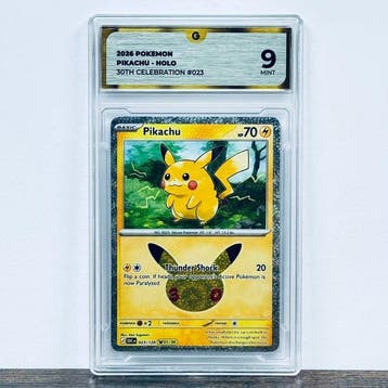 Pokémon Graded card - Pikachu Holo 025 - 30th Anniversary –, Nieuw