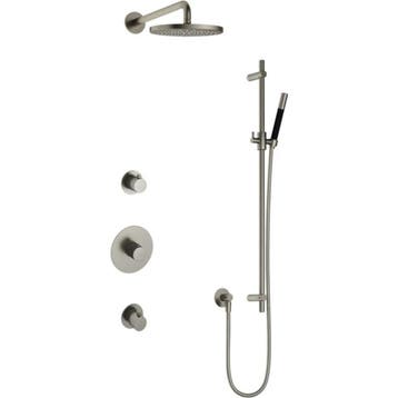 Hotbath Cobber - Inbouw Regendoucheset - Geborsteld Nikkel -, Ophalen of Verzenden, Nieuw