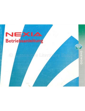 1995 DAEWOO NEXIA INSTRUCTIEBOEKJE DUITS