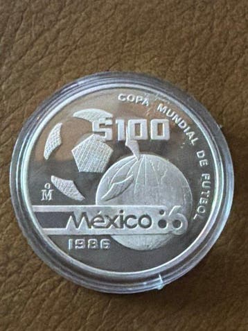 Mexico. 100 Pesos WM Mexiko 1986 - 32,62g(.925) (Zonder