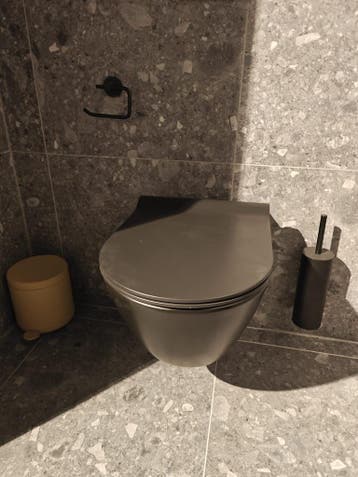 Hangend toilet wandcloset mat zwart randloos - 0085, Ophalen, Nieuw
